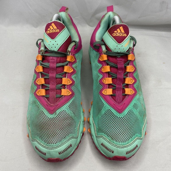 Adidas Vigor TR 4 D74004 Teal Pink Trail Running Shoes Womens Size 8.5US - Picture 3 of 10